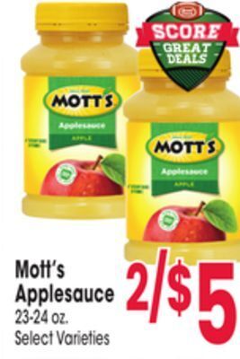 Jewel-Osco Mott's applesauce offer