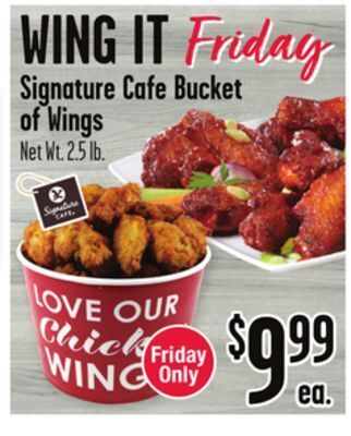 Jewel-Osco Signature cafe bucket of wings offer