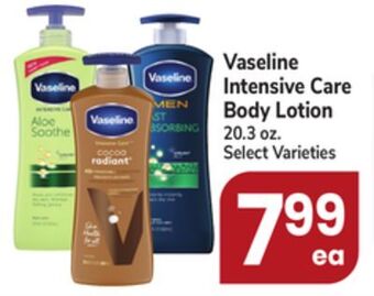 Jewel-Osco Vaseline intensive care body lotion offer
