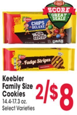 Jewel-Osco Keebler family size cookies offer