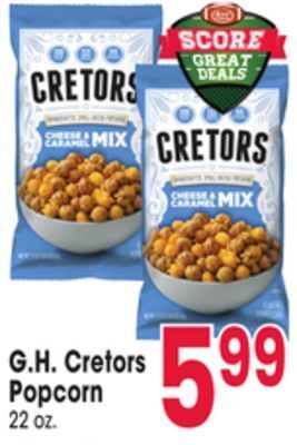 Jewel-Osco G. h. cretors popcorn offer