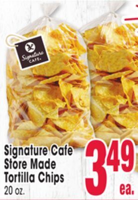 Jewel-Osco Signature cafe store made tortilla chips offer