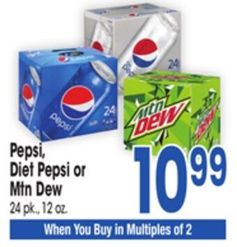 Jewel-Osco Pepsi, diet pepsi or mtn dew offer