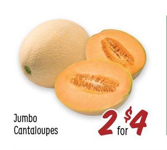 Sprouts Farmers Market Jumbo cantaloupes offer
