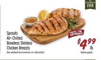 Sprouts Farmers Market Sprouts air-chilled boneless skinless chicken breasts offer