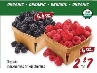 Sprouts Farmers Market Organic blackberries or raspberries offer