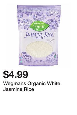 Wegmans Wegmans organic white jasmine rice offer