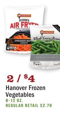 Heinen's Hanover frozen vegetables offer