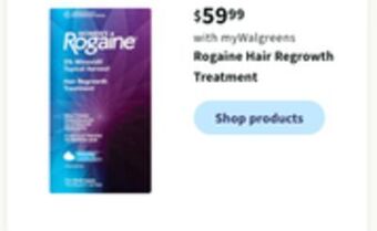 Walgreens Rogaine hair regrowth treatment offer