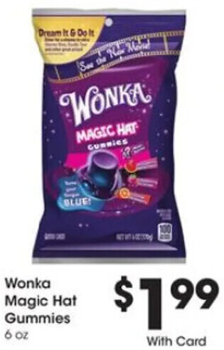 Baker's Wonka Magic Hat Gummies 6 oz offer