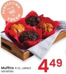 Albertsons Muffins 4 ct., select varieties offer