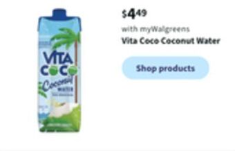 Walgreens Vita coco coconut water offer