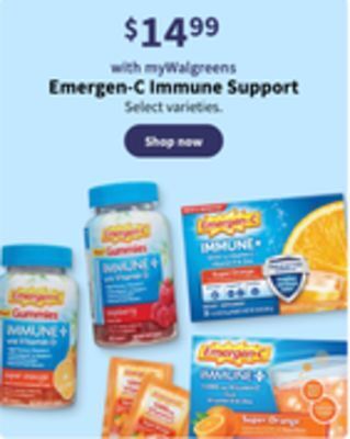 Walgreens Emergen-c immune support offer