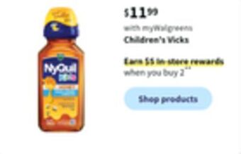 Walgreens Children's vicks offer