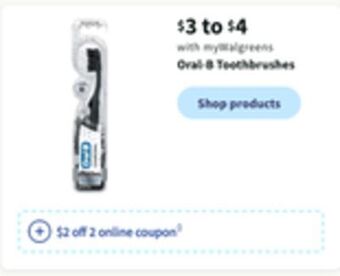 Walgreens Oral-b toothbrushes offer