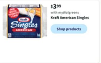 Walgreens Kraft american singles offer
