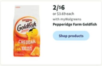 Walgreens Pepperidge farm goldfish offer