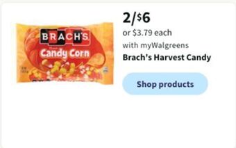 Walgreens Brach's harvest candy offer