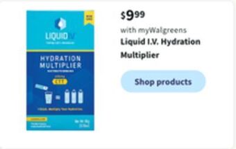 Walgreens Liquid i.v. hydration multiplier offer
