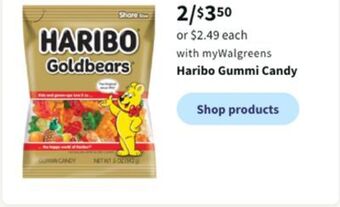 Walgreens Haribo gummi candy offer