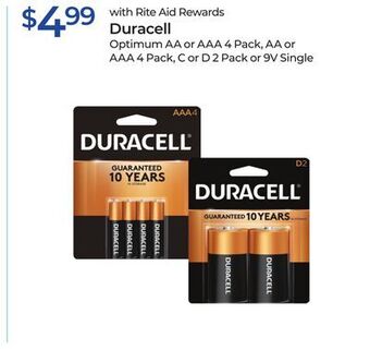 Rite Aid Duracell offer
