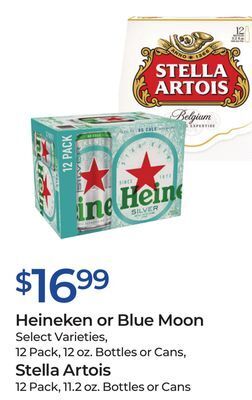 Rite Aid Heineken or blue moon stella artois offer