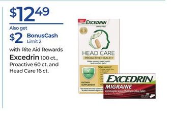 Rite Aid Excedrin offer