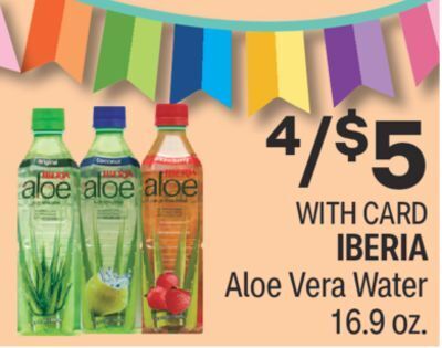 CVS Iberia aloe vera water 16.9 oz offer