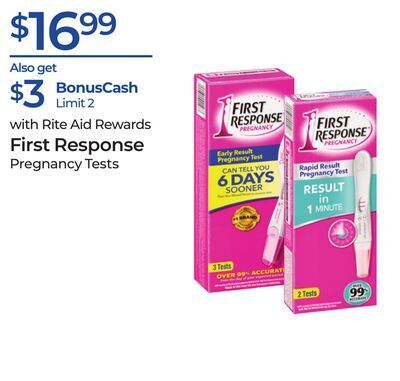 Rite Aid First response offer