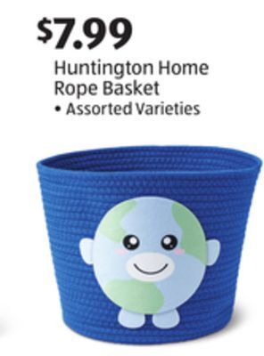 Aldi Huntington home rope basket offer
