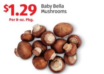 Aldi Baby bella mushrooms offer