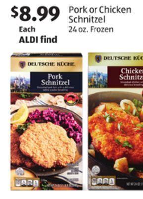 Aldi Pork or chicken schnitzel offer