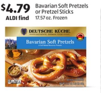 Aldi Bavarian soft pretzels or pretzel sticks offer