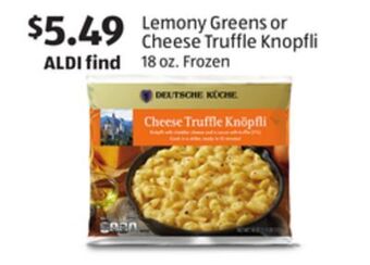 Aldi Lemony greens or cheese truffle knopfli offer