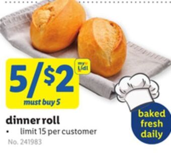 Lidl Dinner roll offer