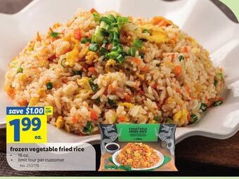 Lidl Frozen vegetable fried rice offer
