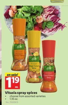 Lidl Vitasia spray spices offer