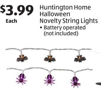 Aldi Huntington home halloween novelty string lights offer