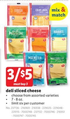 Lidl Deli sliced cheese offer