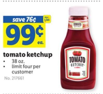 Lidl Tomato ketchup offer