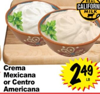 Superior Grocers Crema mexicana or centro americana offer