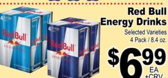 Superior Grocers Red bull energy drinks offer