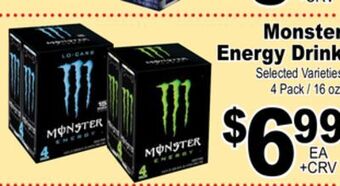 Superior Grocers Monster energy drink offer