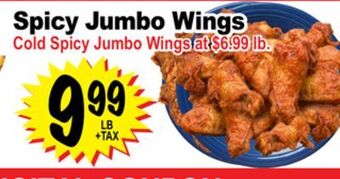 Superior Grocers Spicy jumbo wings offer