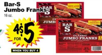 Superior Grocers Bar-s jumbo franks offer