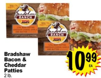 Superior Grocers Bradshaw bacon & cheddar patties offer