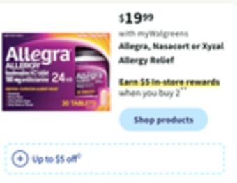 Walgreens Allegra offer