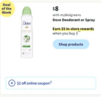 Walgreens Dove offer