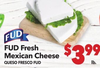 Vallarta Supermarkets Fud fresh mexican cheese / queso fresco fud offer