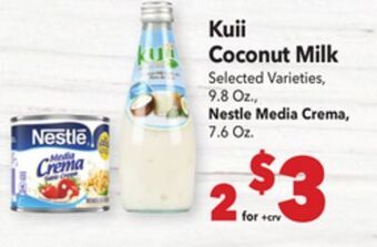 Vallarta Supermarkets Kuii coconut milk offer
